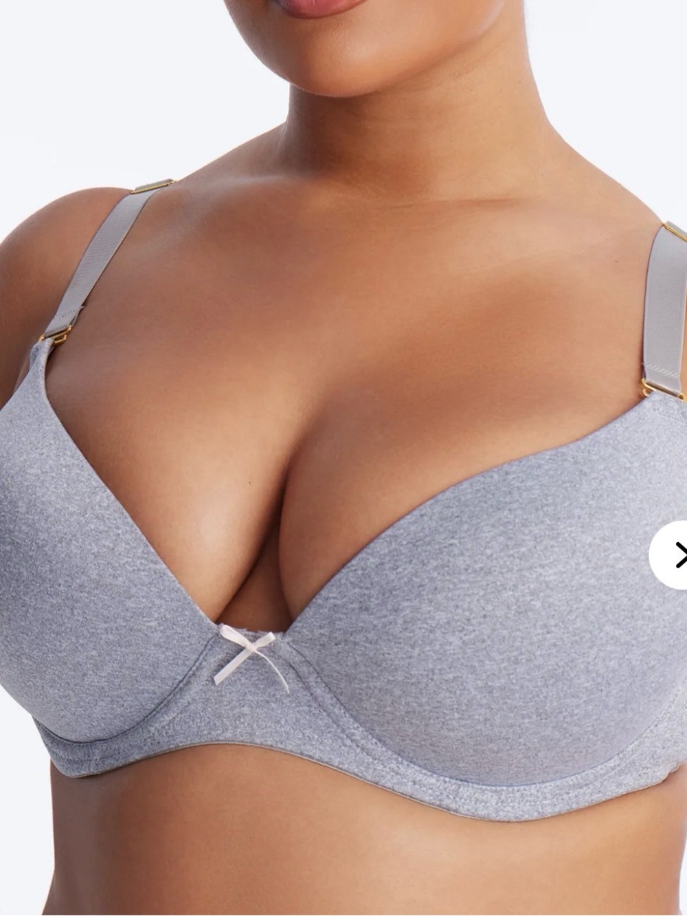 I Got You Push Up Tshirt Bra - Heather Grey 40C